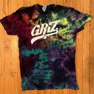 Colorful “Griz” Tie-Dye T-Shirt